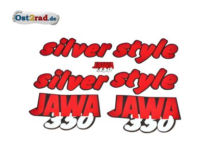 Jeu adhésifs silver style JAWA 640