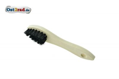 Brosse d'application brosse de nettoyage avec manche en bois Moto Cyclomoteur 2,5x5cm foncé