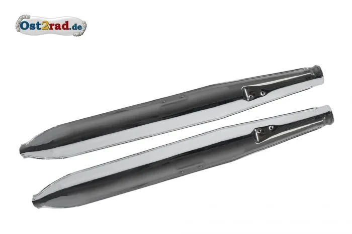 Auspuff Paar Zigarre Jawa 559 360 gesteckt
