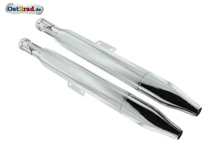 Auspuff Paar Jawa CZ 125 175 Typ 355 356 Zigarre - tschechisch