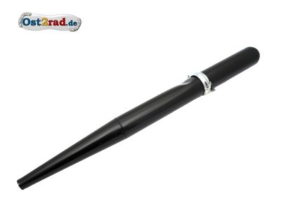 Auspuff schwarz Simson S51 S70 Enduro inkl. Halteschelle