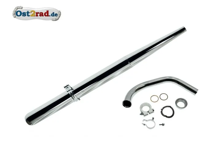 Auspuff SET für SIMSON S50 S51 28mm, Standard - offen