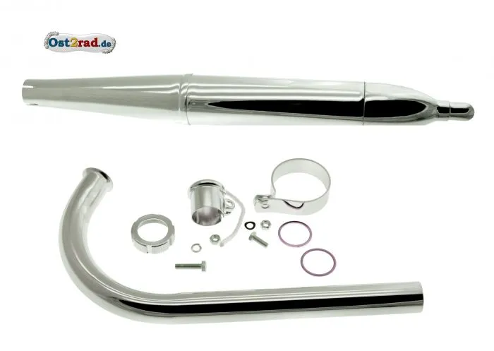 Auspuff 50cm SET SIMSON SR1 SR2