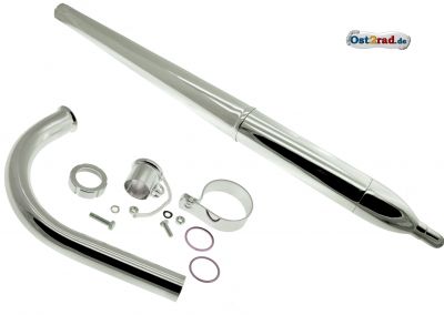 Auspuff 66cm SET SIMSON SR1 SR2