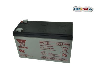 Batterie 12V 7Ah plomb-acide sans entretien SR 50 SR 80 CE XCE XGE MXGE