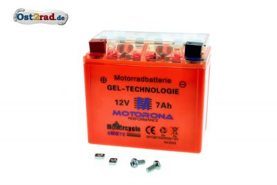 Batterie 12V 9Ah AGM Gel für MZ ETZ 250 und ETZ 251, wartungsfrei