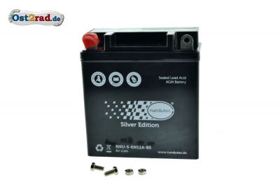 Batterie 6V 11Ah AGM Gel für MZ und Simson, wartungsfrei