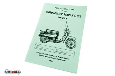 Operating instructions motor scooter Tatran S125