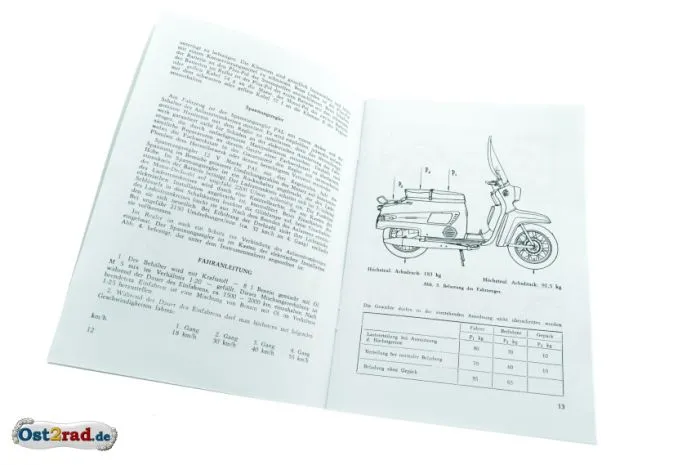Bedienungsanleitung Motorroller Tatran S125 deutsch