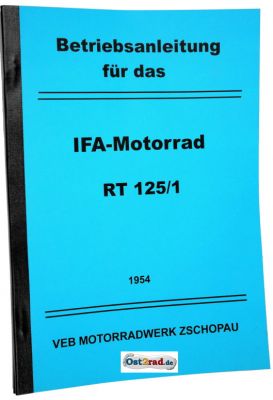 Betriebsanleitung passend für MZ Motorrad RT125 /1