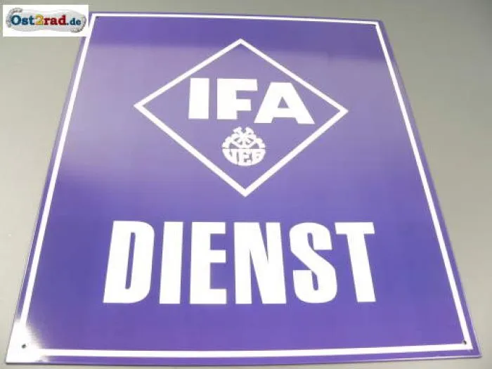 Blechschild IFA DIENST