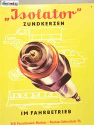 Blechschild Isolator Zündkerzen