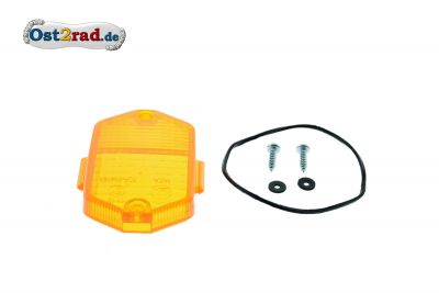 Cabochon de clignotant pour clignotants angulaires MZ et Simson avec homologation