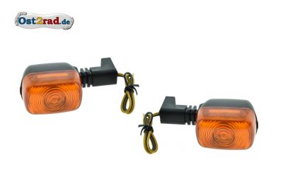 Blinker Paar SR50 S53 schwarz-orange