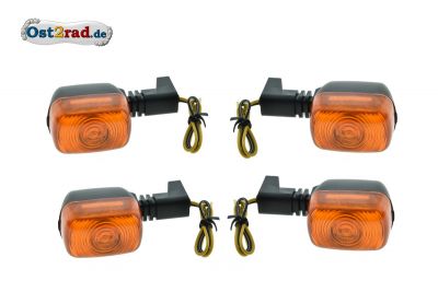 Blinker Satz 4 Stück SR50 S53 schwarz-orange