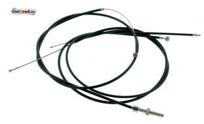 Bowdenzugsatz SIMSON AWO Sport Touren mit Stellschraube, schwarz