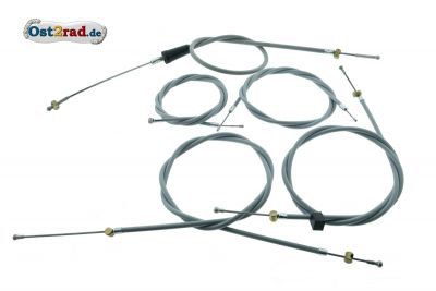 Bowdenzugsatz ES 125 150 grau 5-teilig dt. Produktion