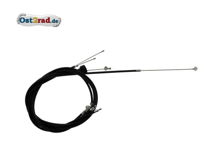 Bowdenzug Satz schwarz passend für TS 250 250/1 Flachlenker