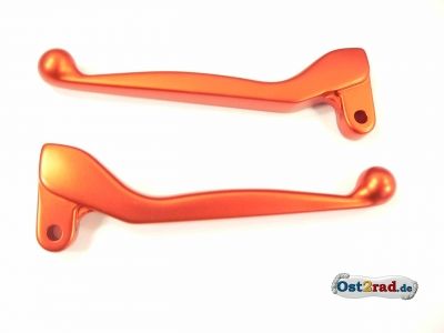 Brake lever, clutch lever SIMSON S51, SR50, orange