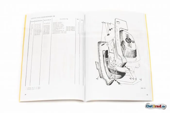 Ersatzteilkatalog CZ Sport 125 175 Typ 476 477 deutsch