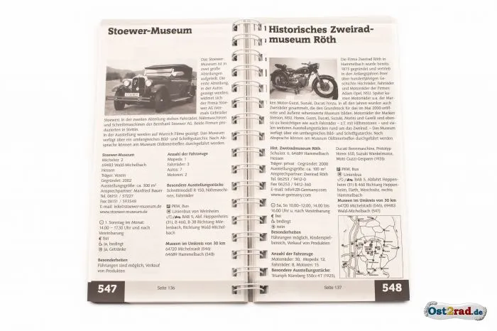 Spiralbuch Oldtimermuseen in Deutschland von Dieter Lammersdorf