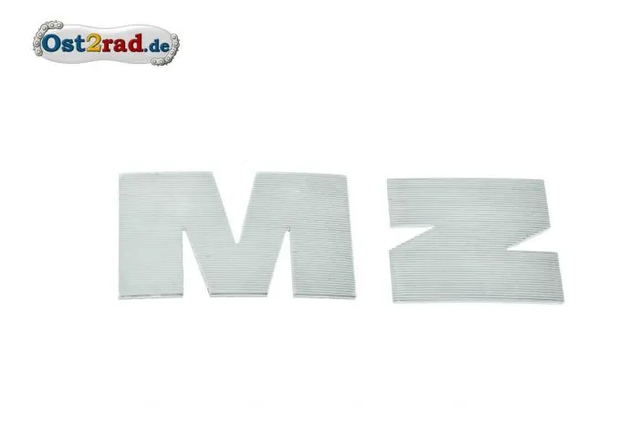 Buchstabe M und Z, Alu silber