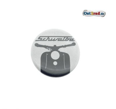 Blechbutton rund 25mm Schwalbe Frontmotiv