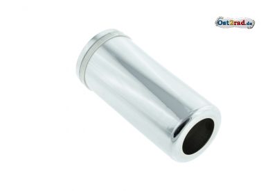 Untere Chromhülse gebördelt für Federbein für MZ TS ES ETS, 3-Löcher mit Ring