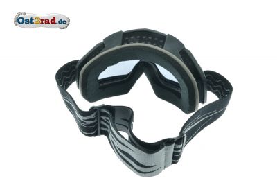 Lunettes de moto-cross MXG, noir réfléchissant