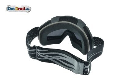 Lunettes de moto-cross MXO, orange/or réfléchissant