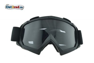 Lunettes de moto-cross MXG, noir réfléchissant
