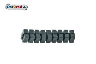 Caoutchouc d'amortissement cylindre 9 éléments JAWA 638 639 640