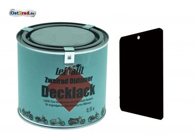 Lackfarbe, Decklack Leifalit 0,5L, schwarz matt