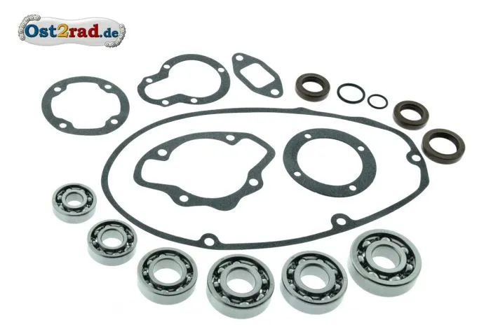Dicht- und Lagersatz für MZ TS125 TS150 außenliegende Wellendichtringe FKM braun