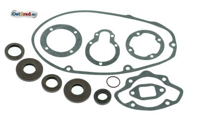 Dichtsatz pass. f. MZ TS 125, 150 innenliegende Wellendichtringe FKM braun