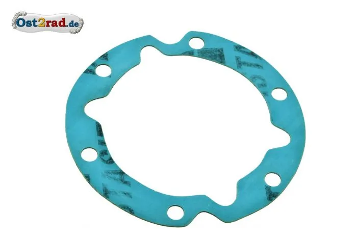 Dichtung für Dichtkappe unter Lichtmaschine Kurbelgehäuse für MZ 4-Gang ETS TS ES 175, 250, Plastasit blau