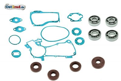 Dichtungs- und Lagersatz passend für Simson SR1 SR2 SR2-E braun FKM