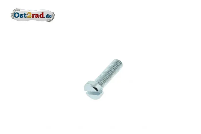 Schlitzschraube Zylinderschraube M6x16 Verzinkt