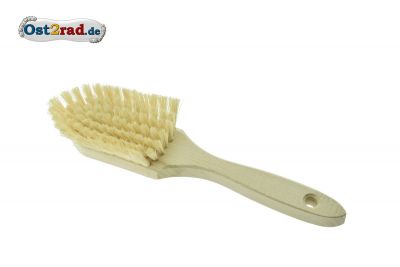 Brosse de nettoyage pour les coins avec manche en bois Moto Cyclomoteur 7x12cm