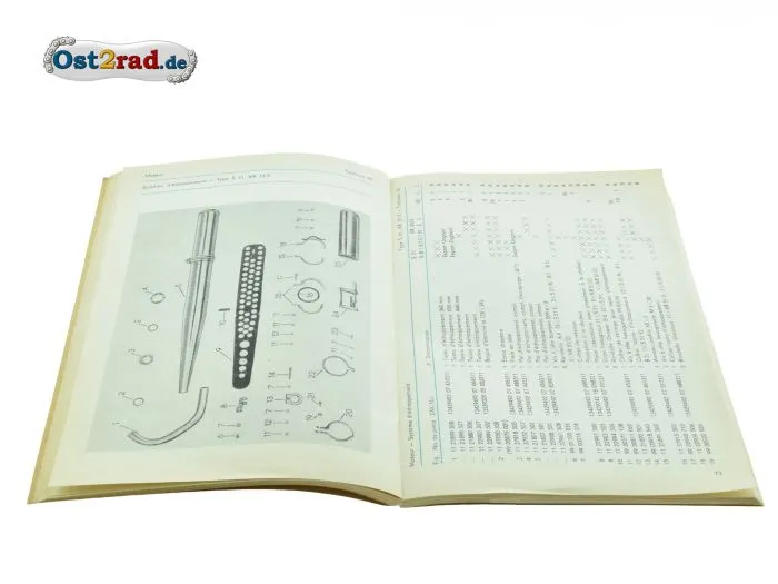 Ersatzteil Katalog FRANZÖSISCH Simson S51 KR51-2