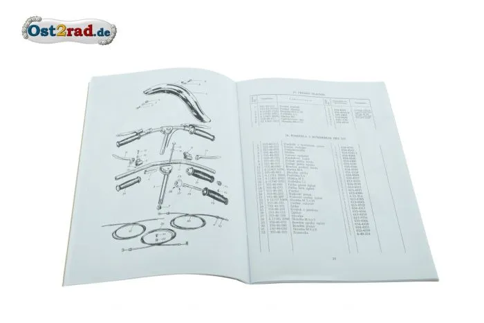 Ersatzteilkatalog Jawa Pionýr Typ 555 tschechisch