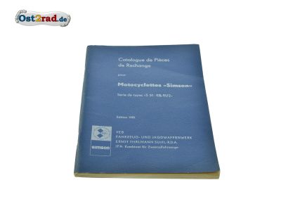 Ersatzteil Katalog FRANZÖSISCH Simson S51 KR51-2