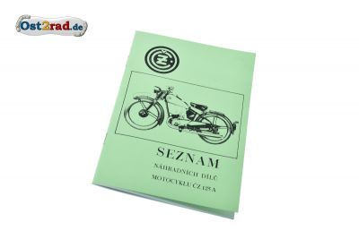 Ersatzteilkatalog CZ 125A tschechisch
