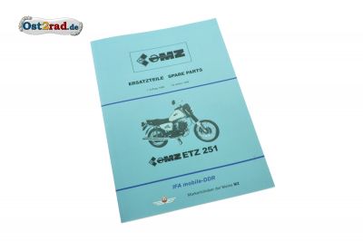Catalogue de pièces détachées MZ ETZ251