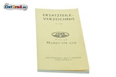 Ersatzteilkatalog JAWA 175 Williers Standard Special deutsch