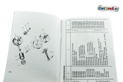 Ersatzteilkatalog JAWA Mustang 23 deutsch