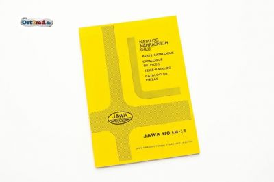 Ersatzteilkatalog JAWA 350 Typ 638 in 4 Sprachen