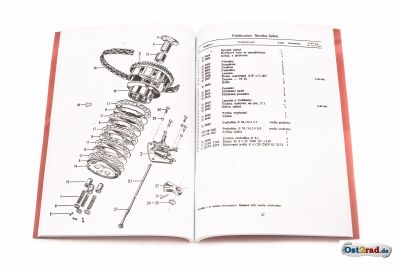 Ersatzteilkatalog Jawa 500 OHC 01 tschechisch