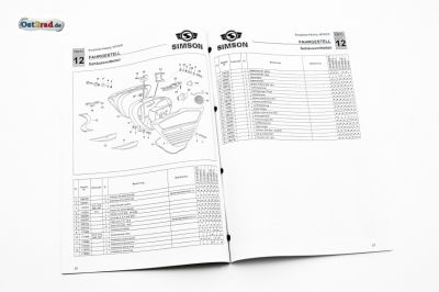 Ersatzteilkatalog SIMSON S53 S83 alpha beta Ausgabe 1994