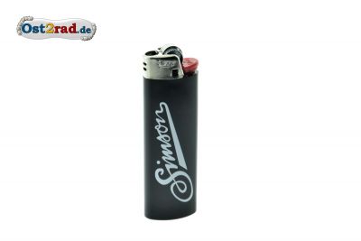 Briquet noir avec inscription SIMSON